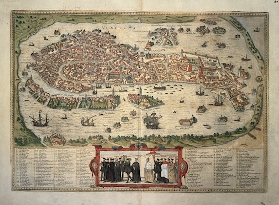 Braun Georg (1541-1622) - Hogenberg Franz (1535-1590) Venetia 1588
 Colonia 